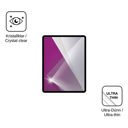 2x Schutzfolie klar für Apple iPad Pro 12.9 Zoll (2022) Display-Schutzfolie