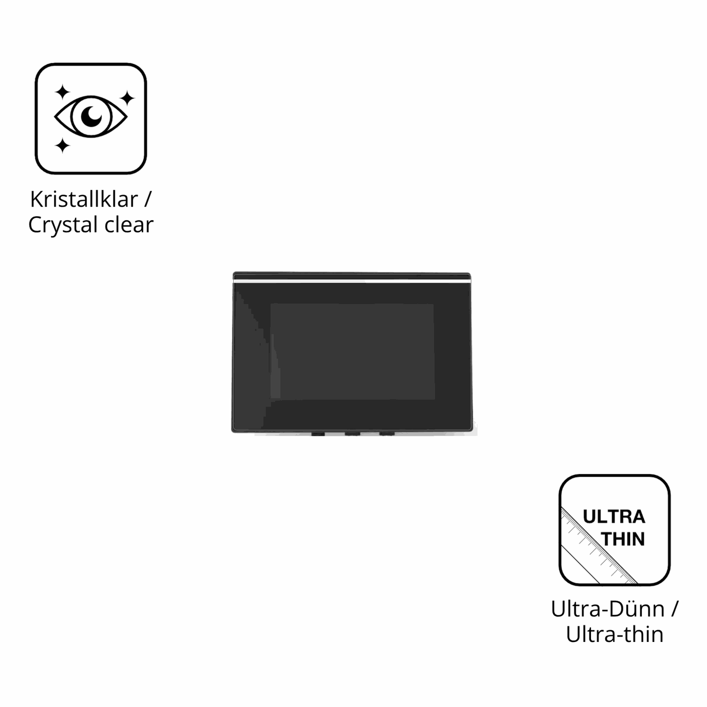 Dünne und klare Folie passend zugeschnitten für CrossControl CCpilot V700