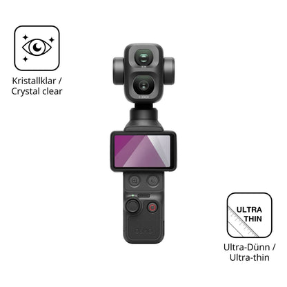 Dünne und klare Folie passend zugeschnitten für DJI Osmo Pocket 4P