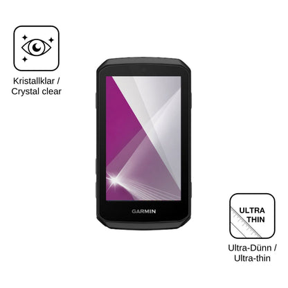 2x Schutzfolie klar für Garmin Edge 1060 Display-Schutzfolie
