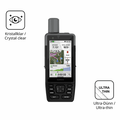 Dünne und klare Folie passend zugeschnitten für Garmin GPSMAP H1
