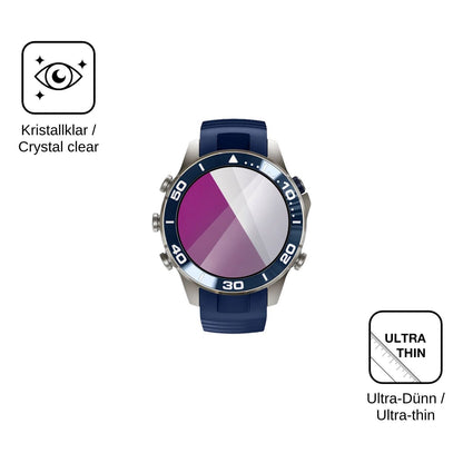 6x Schutzfolie klar für Garmin MARQ Diver Display-Schutzfolie