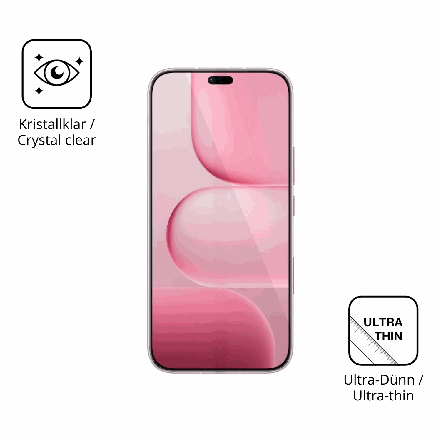 Dünne und klare Folie passend zugeschnitten für Honor X80i