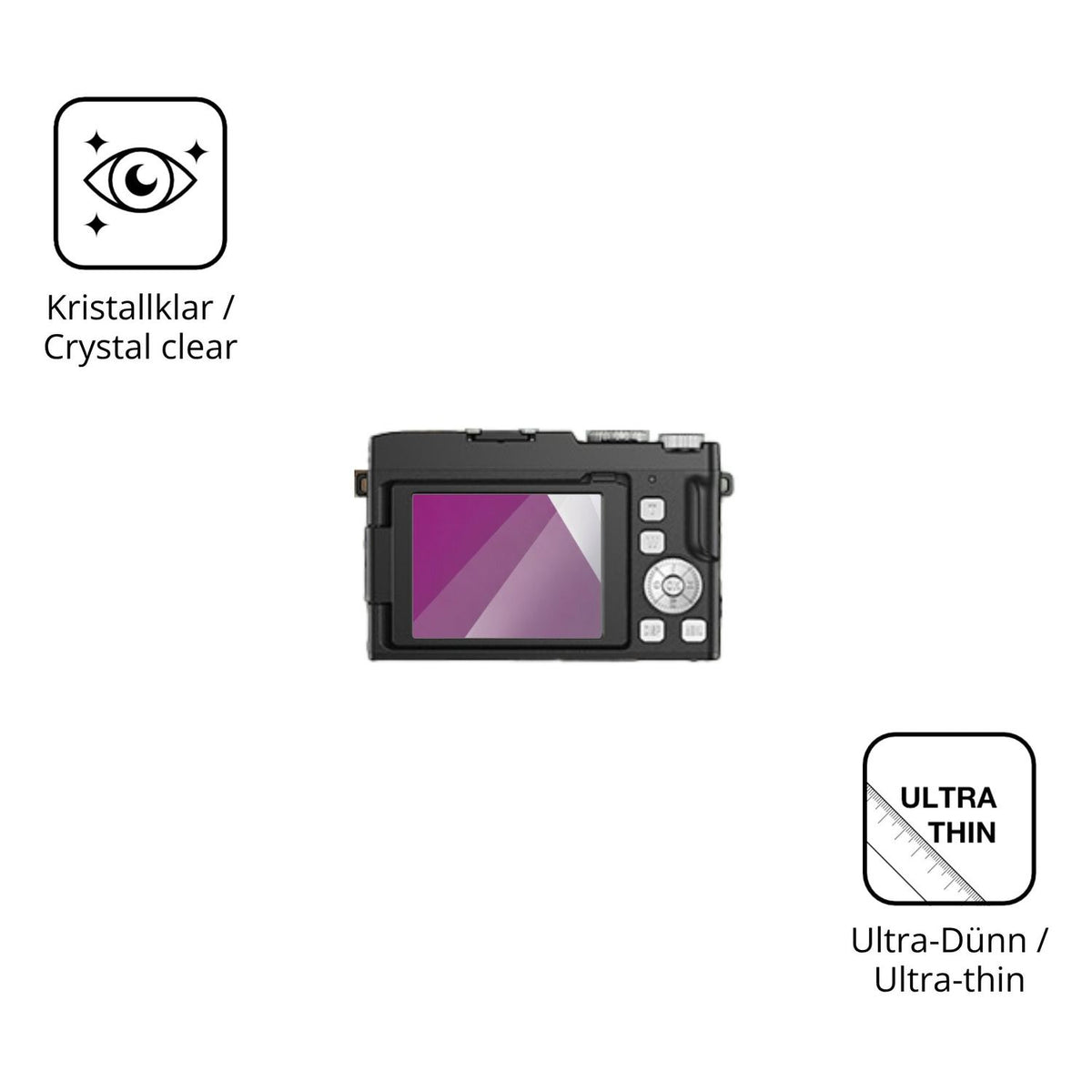 Dünne und klare Folie passend zugeschnitten für HOOPWNE DC077