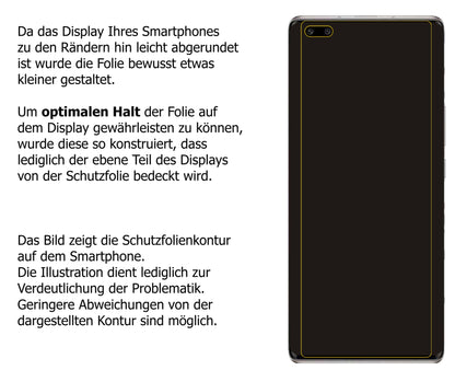 Schutzfolie mit optimaler Passform, zur Verwendung mit Hüllen geeignet