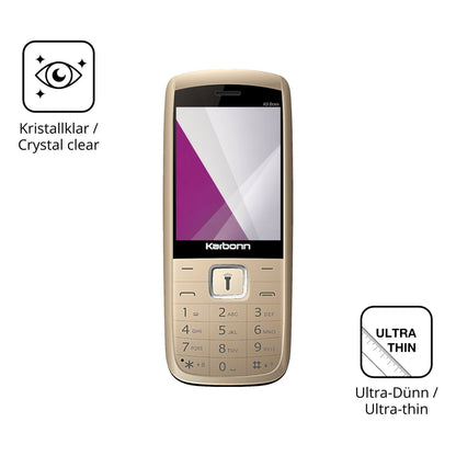 Dünne und klare Folie passend zugeschnitten für Karbonn K9 Boss