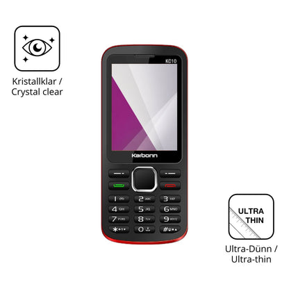 Dünne und klare Folie passend zugeschnitten für Karbonn KC10