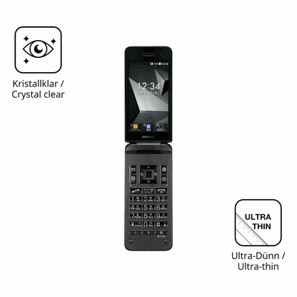 Dünne und klare Folie passend zugeschnitten für Kyocera Digno Keitai 4