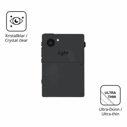 Dünne und klare Folie passend zugeschnitten für Light Phone 3 Rückseite