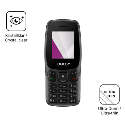 Dünne und klare Folie passend zugeschnitten für Logicom Posh 405