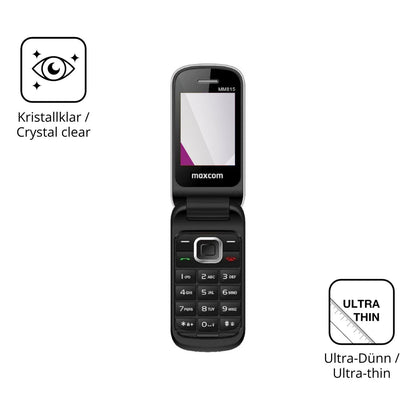 Dünne und klare Folie passend zugeschnitten für MaxCom Comfort MM815