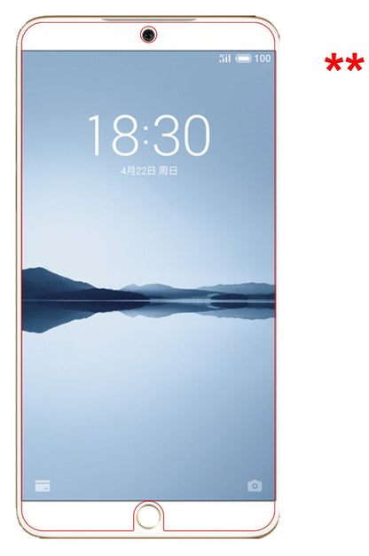 Dünne und klare Folie passend zugeschnitten für Meizu 15 Plus
