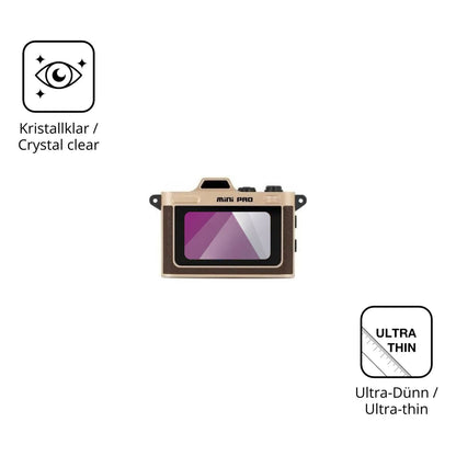Dünne und klare Folie passend zugeschnitten für Minolta MNBM1 Mini Pro