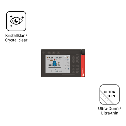 Dünne und klare Folie passend zugeschnitten für Müller Elektronik SMART570