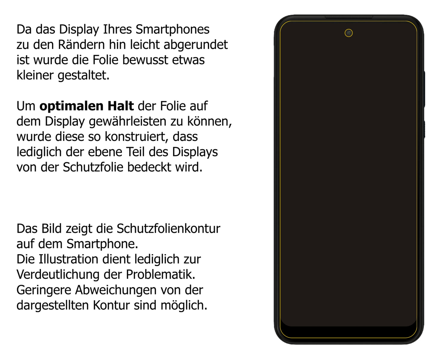 dipos Displayschutz für Motorola Moto G Power (2022), transparente Oberfläche, perfekte Passform auch für die Rundungen