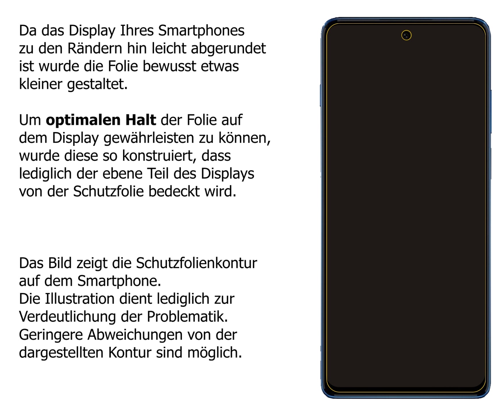 Dünne und klare Folie passend zugeschnitten für Motorola Moto G200