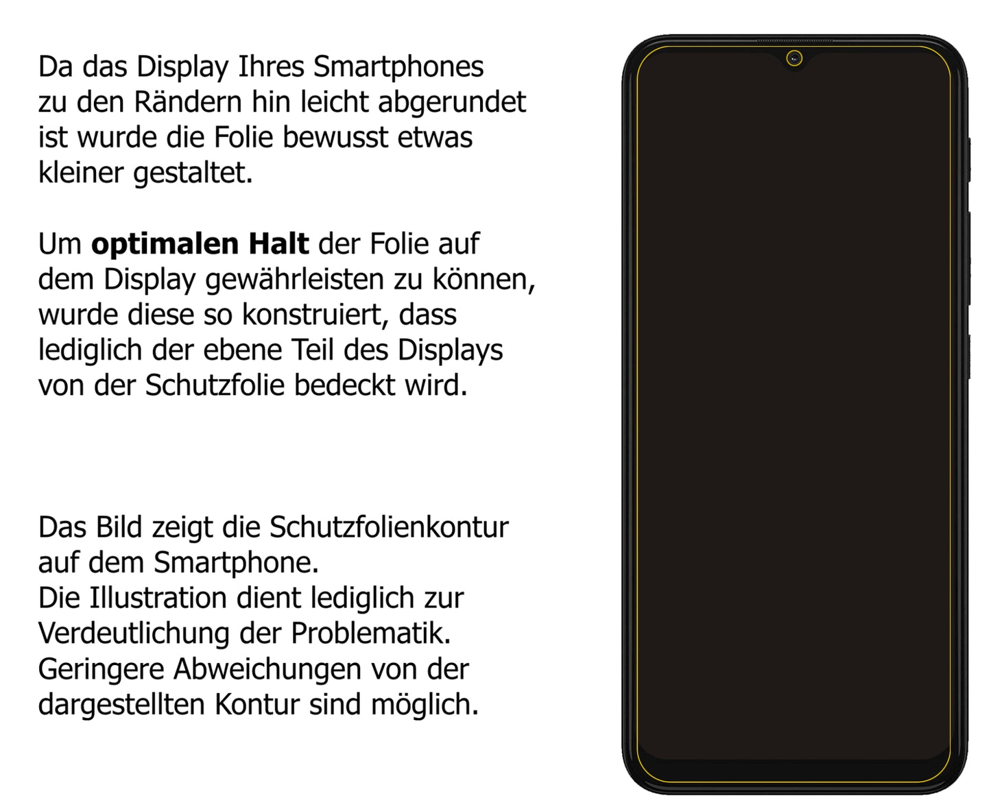 dipos Displayschutz für Motorola Moto G30, transparente Oberfläche, perfekte Passform auch für die Rundungen