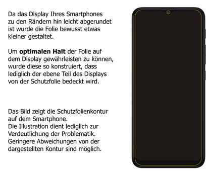 dipos Displayschutz für Motorola Moto G30, transparente Oberfläche, perfekte Passform auch für die Rundungen