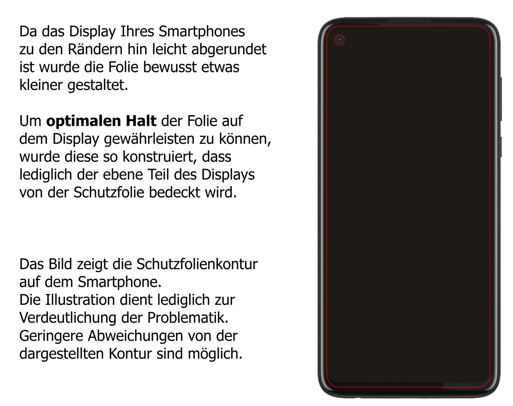 Dünne und klare Folie passend zugeschnitten für Motorola Moto G8 Power