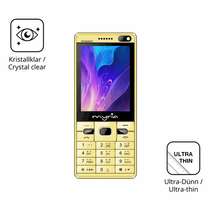 Dünne und klare Folie passend zugeschnitten für Myria Endless Power Y1
