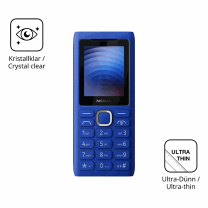 Dünne und klare Folie passend zugeschnitten für Nokia 110 Power