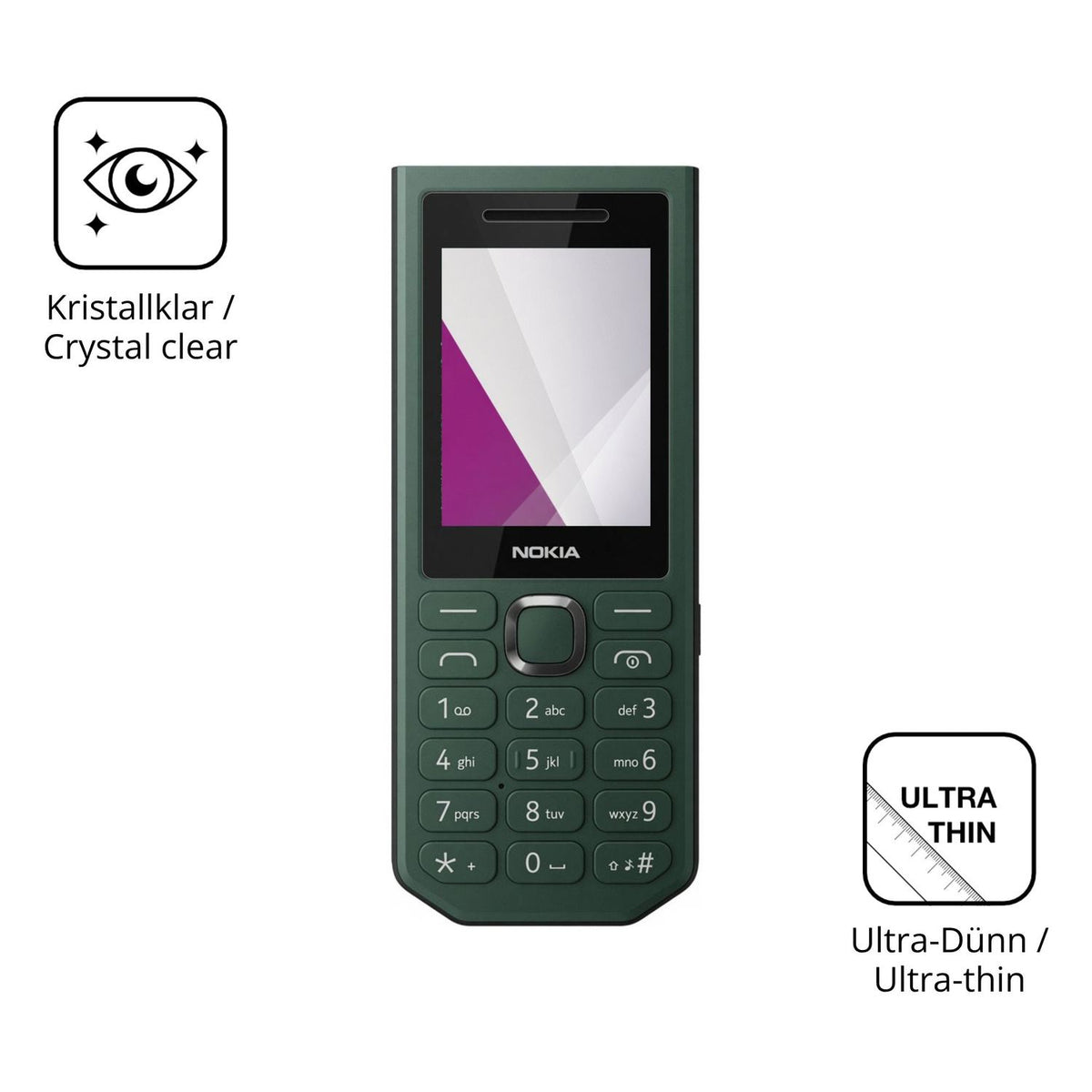 Dünne und klare Folie passend zugeschnitten für Nokia 300 Power Bank
