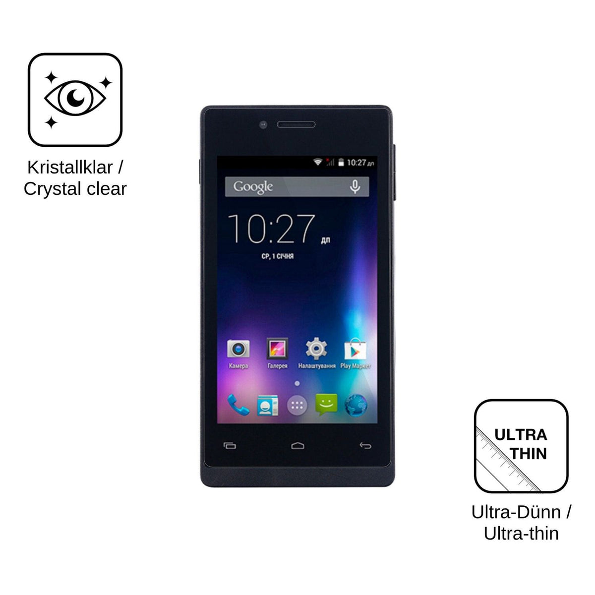 4x Schutzfolie klar für Nomi i400 Beat Display-Schutzfolie