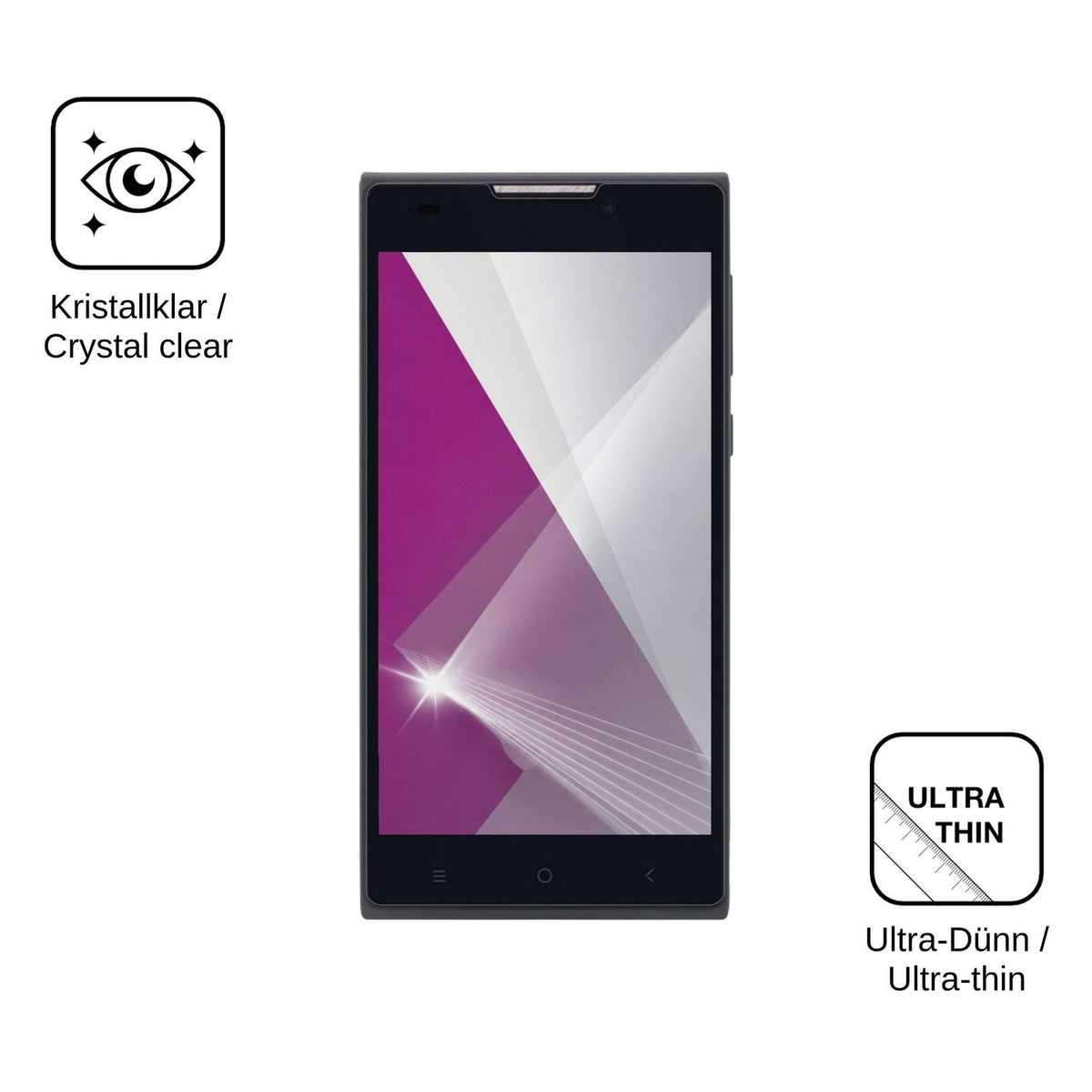 4x Schutzfolie klar für Nomi i508 Energy Display-Schutzfolie