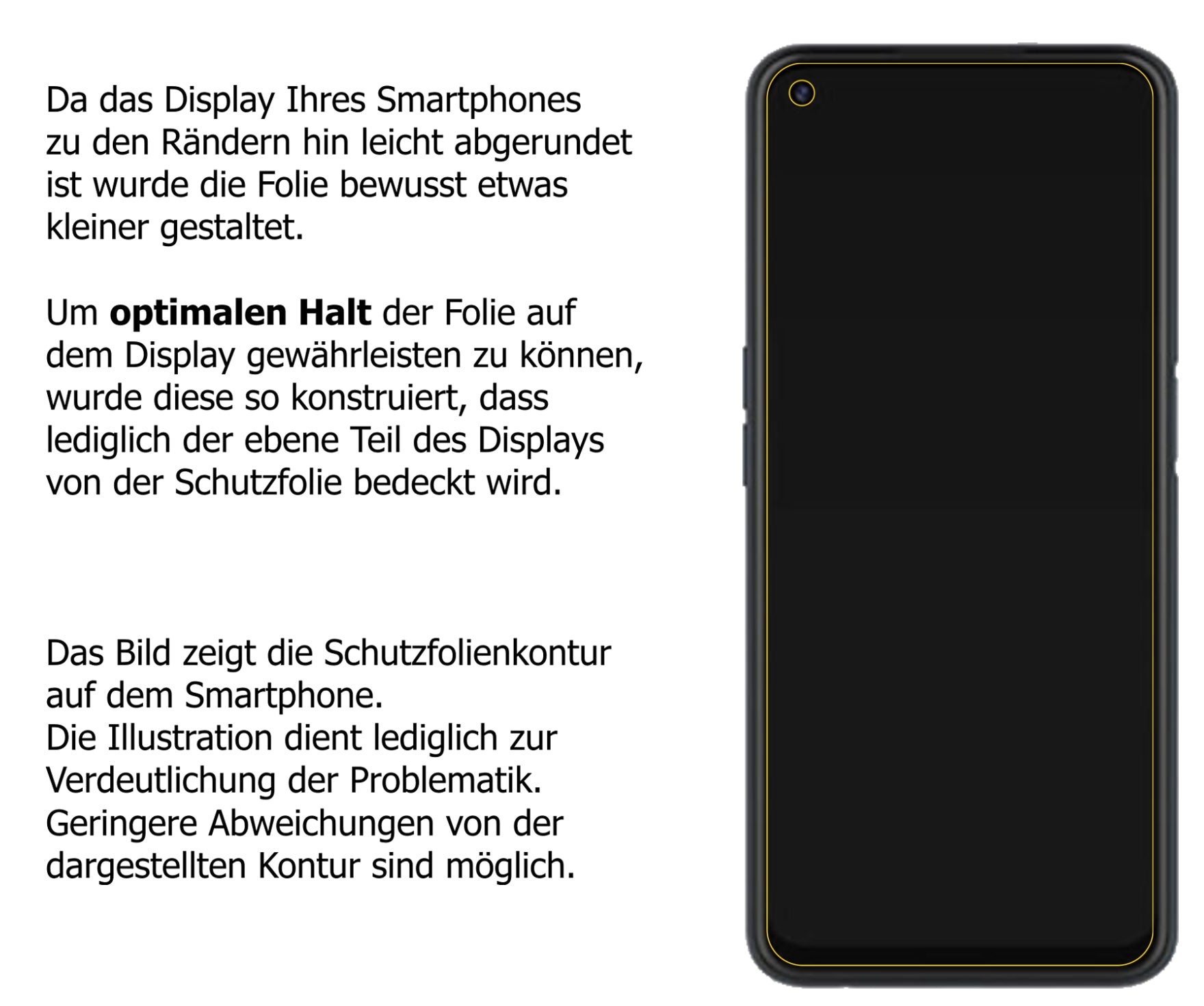 Dünne und klare Folie passend zugeschnitten für Oppo A52