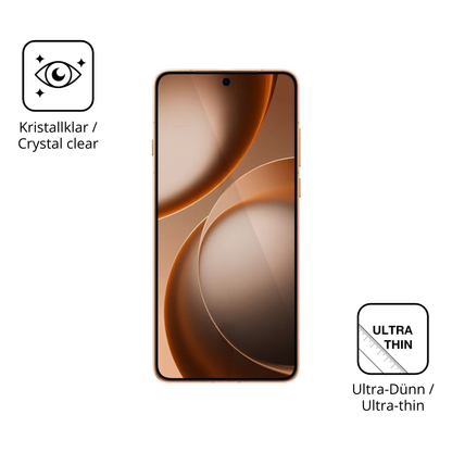Dünne und klare Folie passend zugeschnitten für Oppo Find X9 Ultra