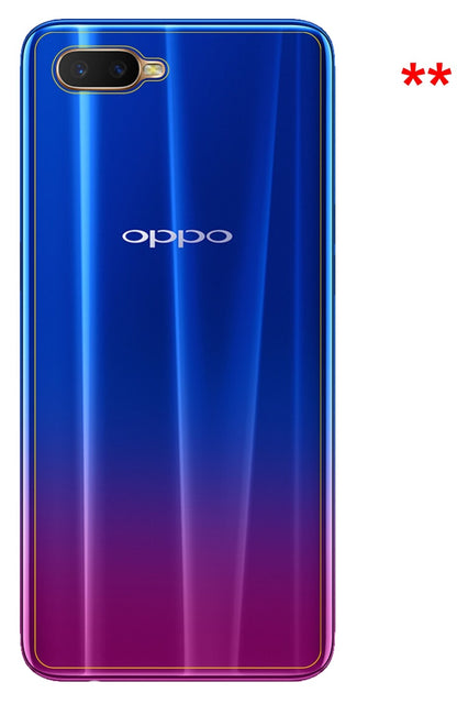 Dünne und klare Folie passend zugeschnitten für Oppo RX17 Neo Rückseite