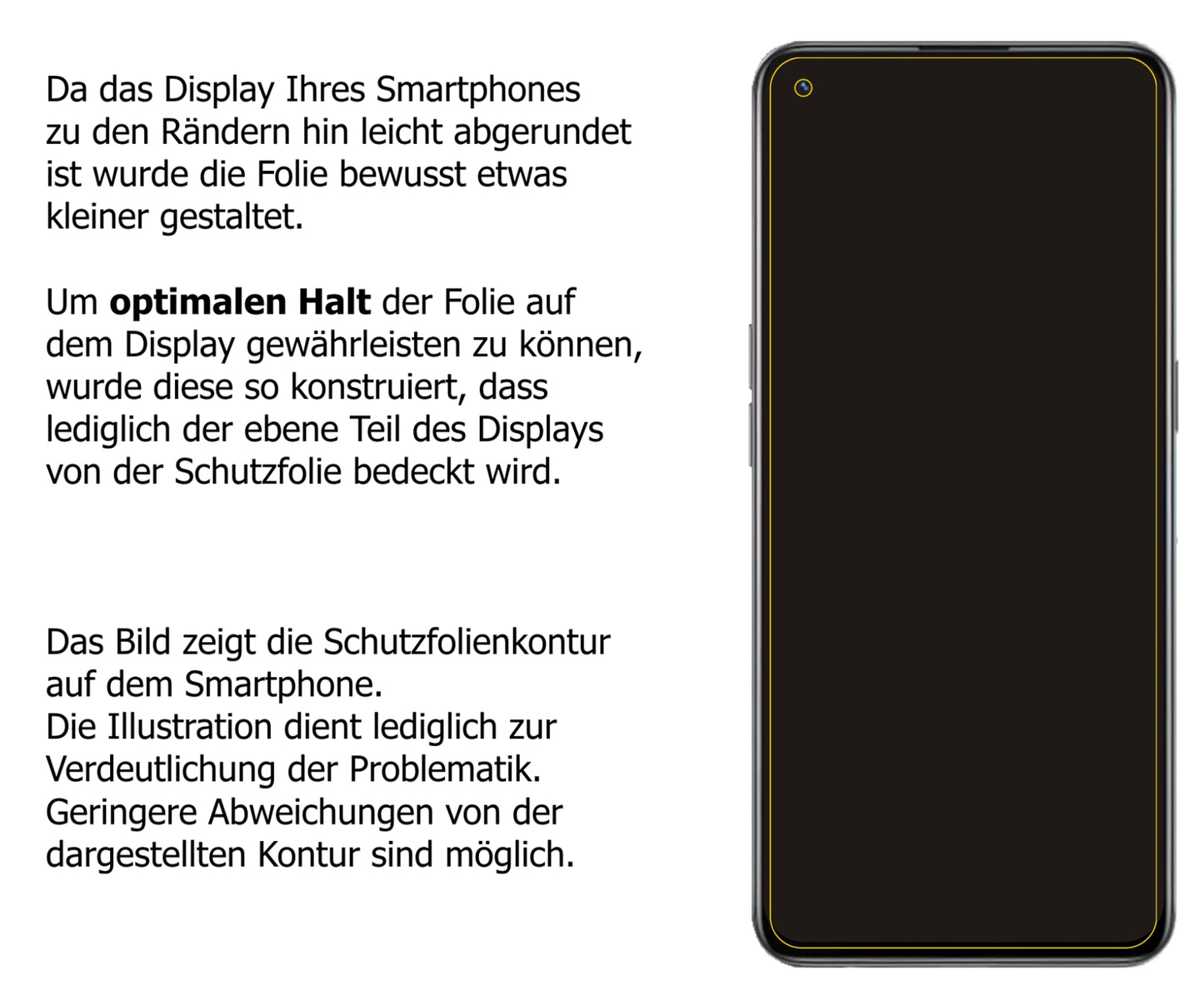 Dünne und klare Folie passend zugeschnitten für OPPO K9 5G