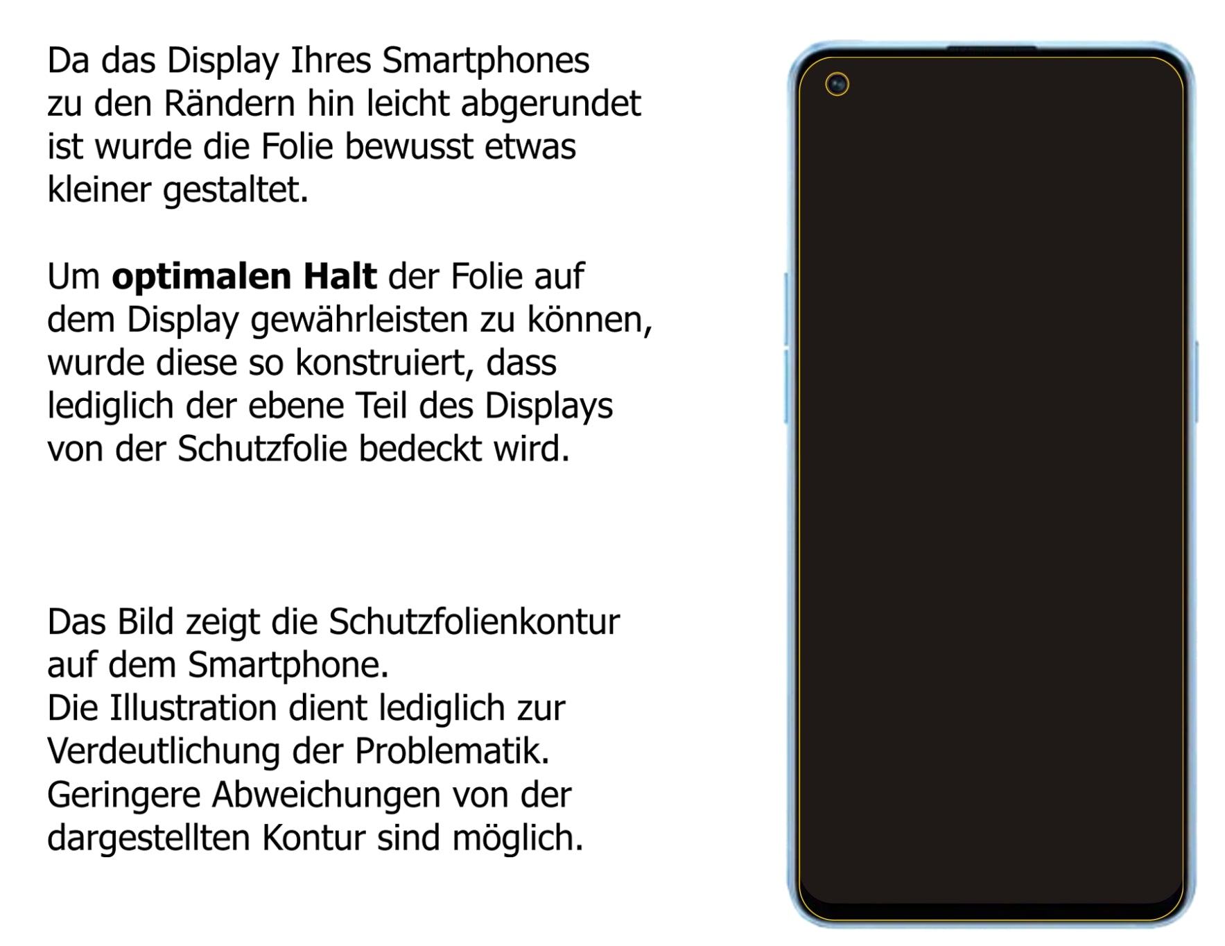 Dünne und klare Folie passend zugeschnitten für Oppo Reno 7 Pro