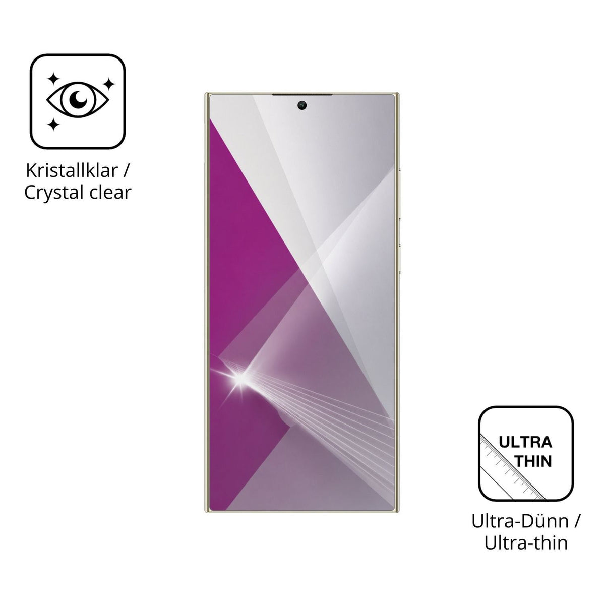 Dünne und klare Folie passend zugeschnitten für Oukitel C72