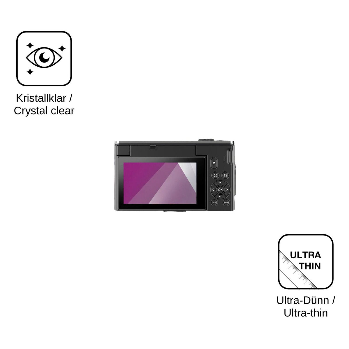 4x Schutzfolie klar für Ourlife D610 Display-Schutzfolie