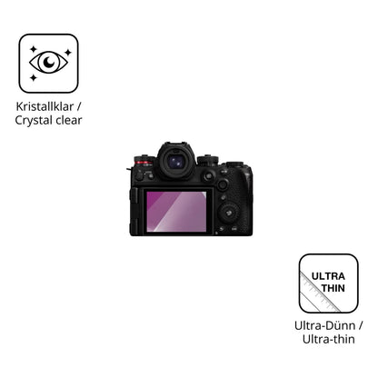 Dünne und klare Folie passend zugeschnitten für Panasonic Lumix DC S1 R II