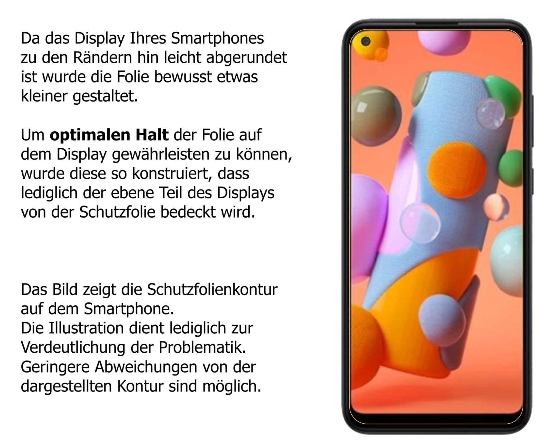 Privatsphäre-Schutz durch Sichtschutz-Folie passend zugeschnitten für Samsung Galaxy A12