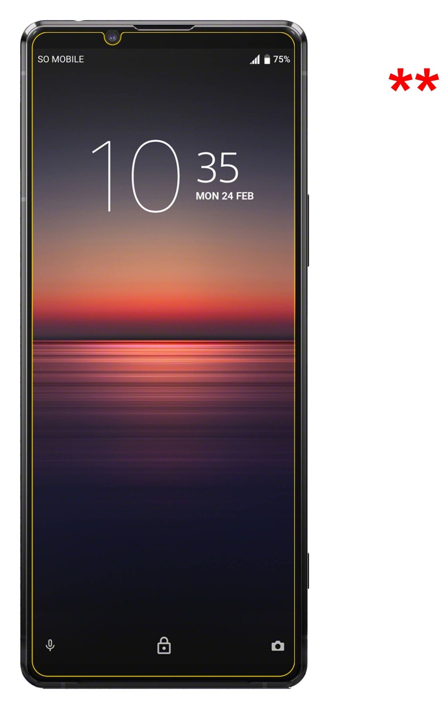 dipos Displayschutz für Sony Xperia 1 II, mattierte Oberfläche, robuste Festigkeit und perfekte Passform