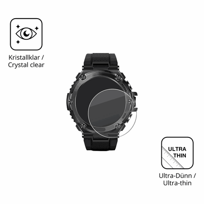 D�nne und klare Folie passend zugeschnitten f�r Stahlgear Titan Pro