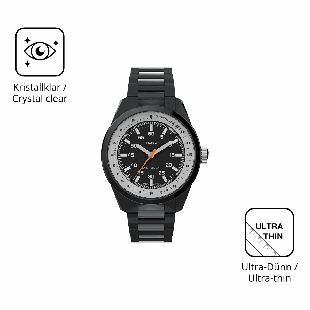 D�nne und klare Folie passend zugeschnitten f�r Timex Huckberry x Timex 1979
