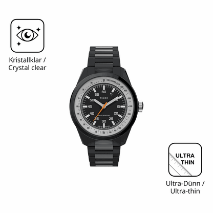 D�nne und klare Folie passend zugeschnitten f�r Timex Huckberry x Timex 1979