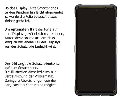 Dünne und klare Folie passend zugeschnitten für Ulefone Armor 10 5G