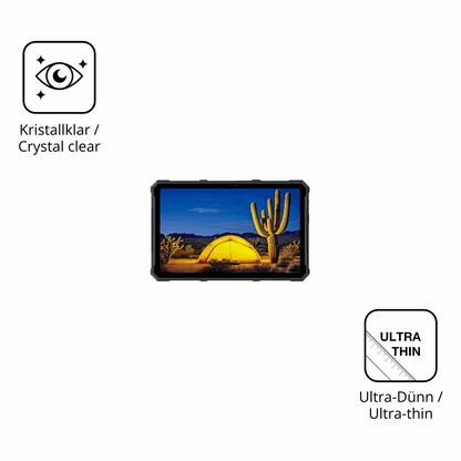 Dünne und klare Folie passend zugeschnitten für Ulefone Armor Pad 4T Ultra