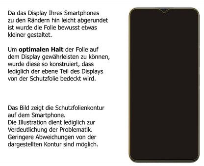 Dünne und klare Folie passend zugeschnitten für VIVO IQOO Z5x