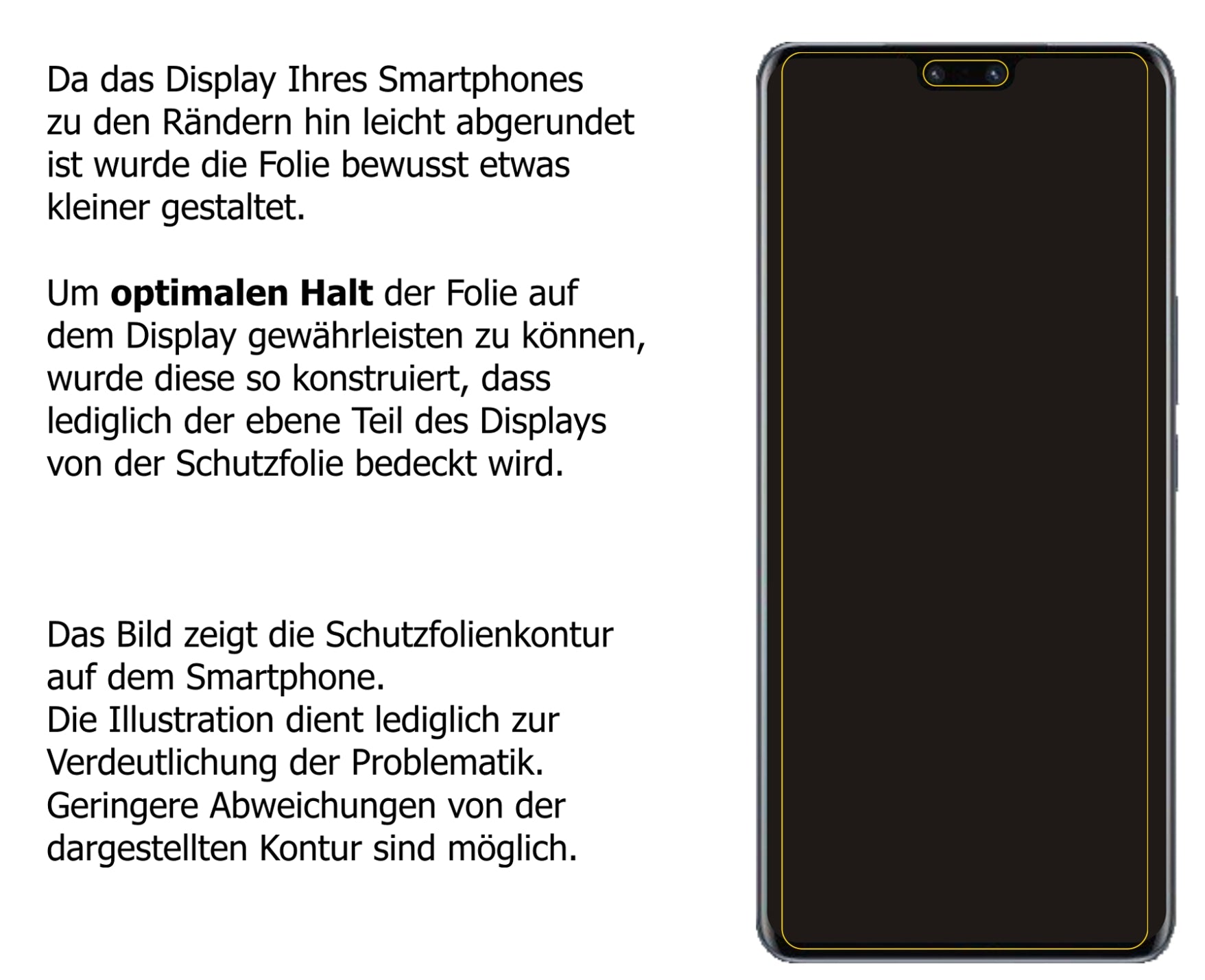 Dünne und klare Folie passend zugeschnitten für Vivo V23 Pro