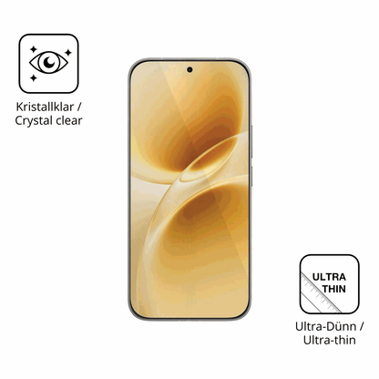 Dünne und klare Folie passend zugeschnitten für Vivo V70 Elite