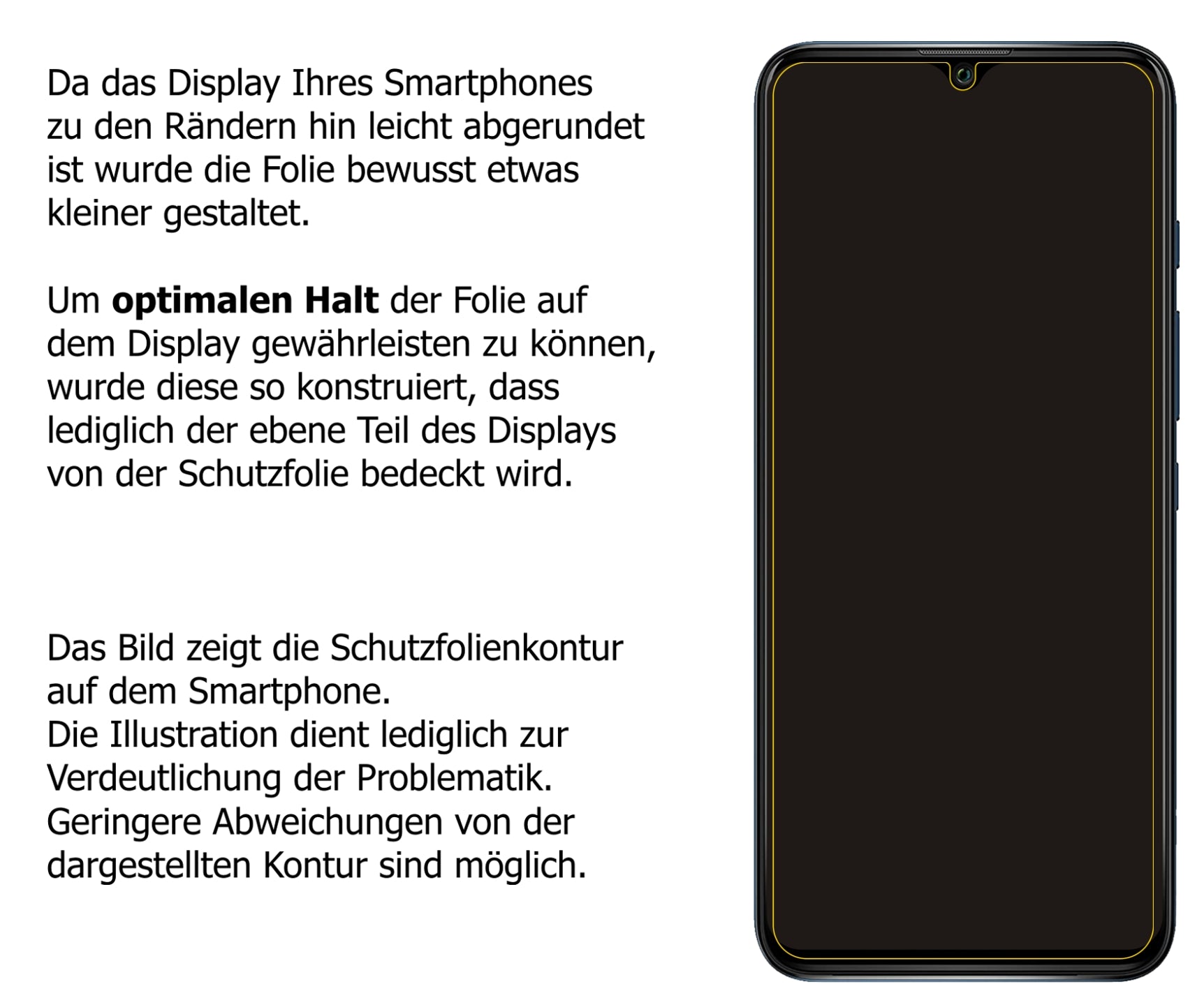 Dünne und klare Folie passend zugeschnitten für Wiko Power U30