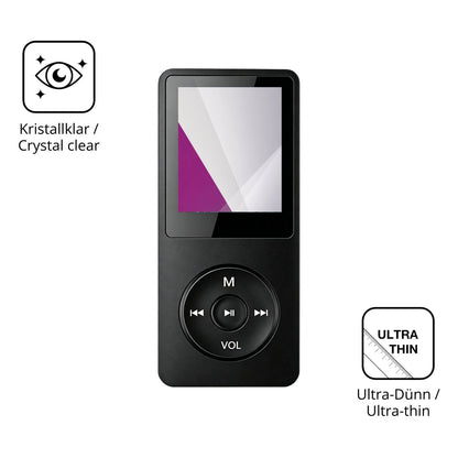 Dünne und klare Folie passend zugeschnitten für Witfoam SHD151 MP3-Player