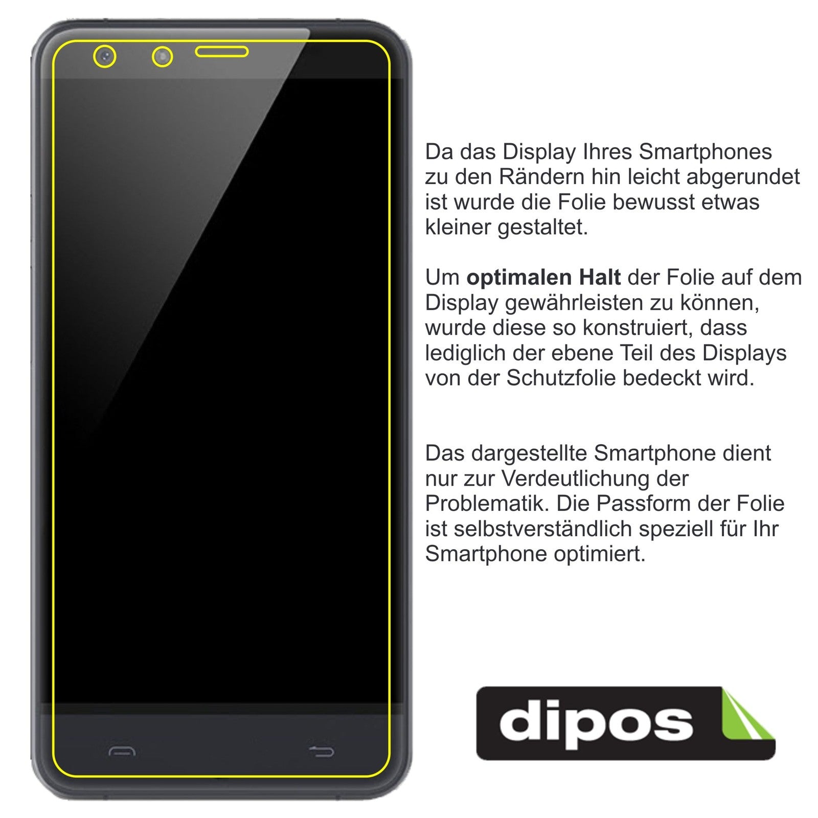 Dünne und klare Folie passend zugeschnitten für Xiaomi Redmi 4 Prime