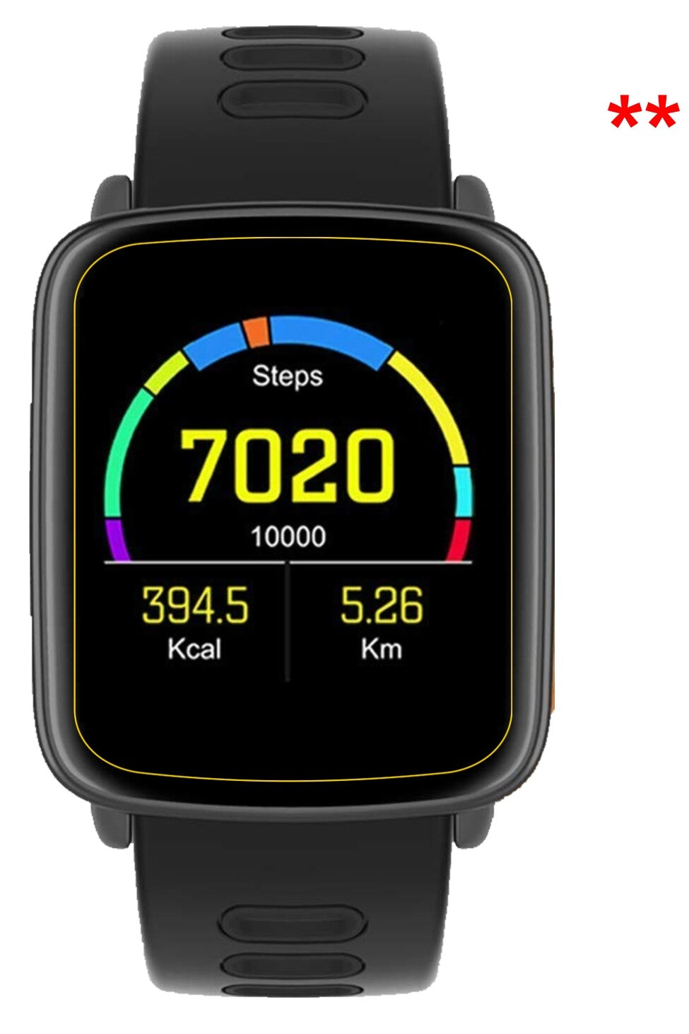 Dünne und klare Folie passend zugeschnitten für Yamay SW018 Smartwatch